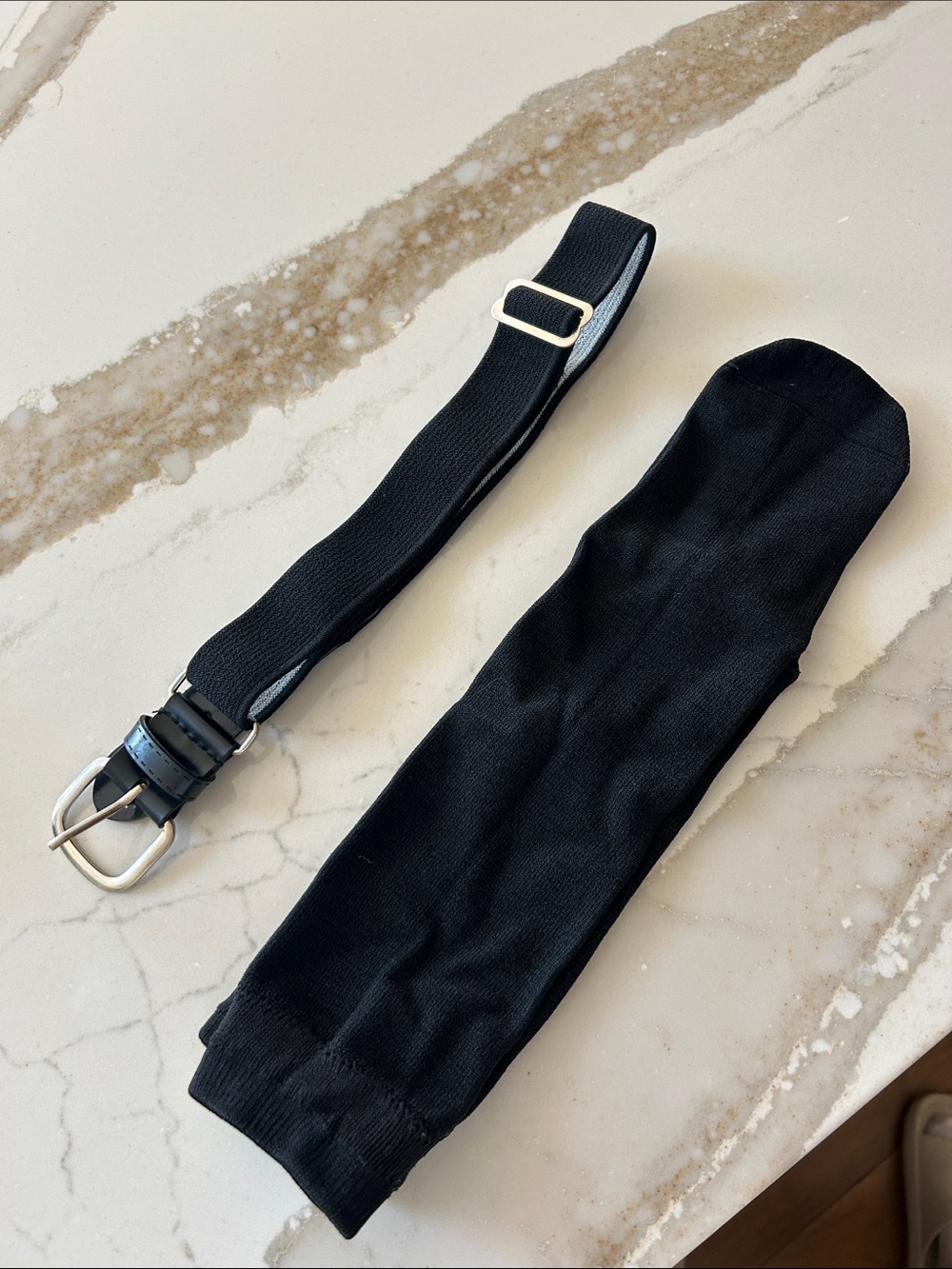Boys Baseball Adjustable Elastic Strap Baseball Belt and Baseball Socks
